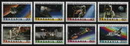 Tansania 1989 - Mi-Nr. 584-591 ** - MNH - Raumfahrt / Space - Barbados (...-1966)