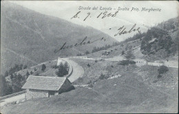 Cu105 Cartolina Strada Del Tonale Svolta Princ.margherita Brescia - Brescia