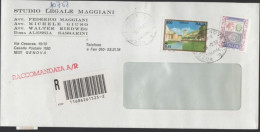 ITALIA - Storia Postale Repubblica - 2001 - 800 Turismo, 28ª Emissione, Pioraco + 2,58€ Alti Valori + Annullo Agenzia Di - 2001-10: Poststempel