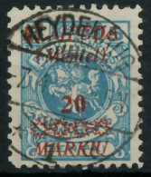 MEMEL 1923 Nr 136 Zentrisch Gestempelt Gepr. X478896 - Klaipeda 1923