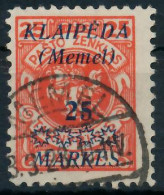 MEMEL 1923 Nr 137 Gestempelt Gepr. X47889E - Klaipeda 1923