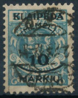 MEMEL 1923 Nr 124 Zentrisch Gestempelt Gepr. X4788C6 - Klaipeda 1923