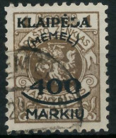 MEMEL 1923 Nr 128 Gestempelt Gepr. X47890A - Klaipeda 1923