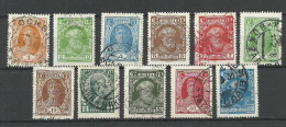 RUSSLAND RUSSIA 1927/1928 = 11 Values From Set Michel 339 - 353 O Bauer & Soldat & Lenin - Used Stamps