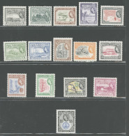 1954-63 BRITISH GUIANA - Stanley Gibbons N. 331-45, 15 Valori - MNH** - Andere & Zonder Classificatie