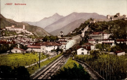 CPA Bellinzona Kanton Tessin, Gesamtansicht, Eisenbahn - Andere & Zonder Classificatie