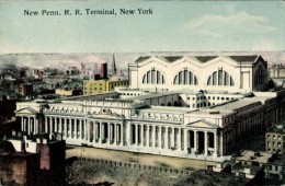 CPA New York City USA, Pennsylvania Station, Terminal - Otros & Sin Clasificación