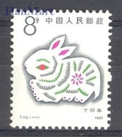 China 1987 Mi 2101 MNH  (ZS9 CHN2101) - Conigli