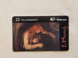 Norway-(N-133)-Vampyr-(1893-1894)-(22 TELLERSKRITT)-(104)-(?)-used Card - Norway