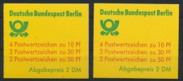 Berlin Markenheftchen 11 C A+b OZ Burgen + Schlösser 1982 Luxus Postfrisch 17,00 - Libretti
