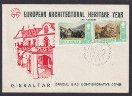 Gibaltrar Brief European Architectual Hertiage Year Architektonisches Erbe - Gibraltar