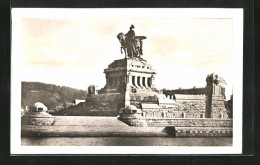 AK Koblenz A. Rh., Deutsches Eck Kaiser-Wilhelm-Denkmal Erbaut 1897  - Altri & Non Classificati