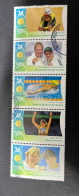 10-7-2024 (stamp) Used / Obliterer - Australia -  5 (scarce) Commonwaelth Gold Medals Games Used Stamp - Gebruikt