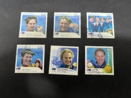 10-7-2024 (stamp) Used / Obliterer - Australia -  6 (used) Olympic Games Gold Medals Used Stamp - Gebruikt