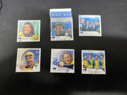 10-7-2024 (stamp) Used / Obliterer - Australia -  6 (used) Olympic Games Gold Medals Used Stamp - Oblitérés