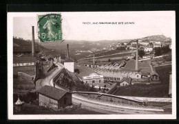 CPA Thizy, Vue Panoramique Des Usines  - Thizy