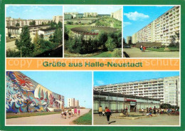 72750390 Halle-Neustadt Polytechnische Oberschule Kindergarten Wohnblock Schwimm - Halle (Saale)