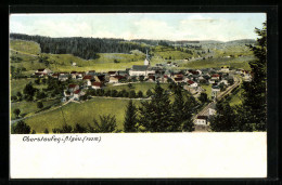 AK Oberstaufen Im Allgäu, Totalansicht Aus Der Vogelschau  - Oberstaufen