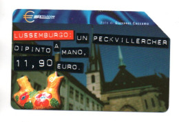 Luxembourg  Télécarte Italie Card Scheda Telecom Italia  (A 351) - Public Practical Advertising