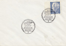 1967: Sonderstempel Stuttgart: 50. Todestag Zeppelin - Lettres & Documents