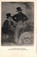 (RECTO / VERSO) EN BRETAGNE VERS 1840 - FERMIERS DES ENVIRONS DE CHATEAUBRIANT - FOLKLORE - CPA - Châteaubriant