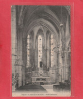 CHAPELLE DU SEMINAIRE DE VAUX . VUE INTERIEURE.  CARTE AFFR AU VERSO LE 10-1-1913 .  2 SCANNES - Poligny