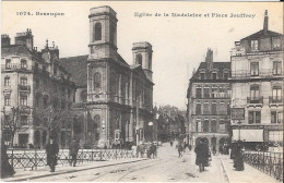 Besançon - Eglise De La Madeleine Et Place Jouffroy - Besancon