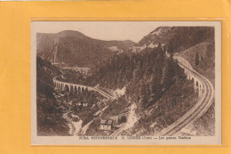 JURA PITTORESQUE .13. MOREZ . LES QUATRE VIADUCS .  CARTE AFFR AU VERSO  .  2 SCANNES - Morez