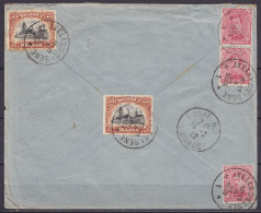 L. Recommandée Affr. N°138x3+142x2 (au Dos) Càd IXELLES-ELSENE H1 /8 III 1922 Pour Président De La Cour D'Appel à RABAT  - 1915-1920 Albert I