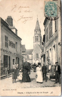 28 CLOYES - L'eglise Et La Rue Du Temple. - Cloyes-sur-le-Loir