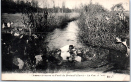 27 BRETEUIL - Chasse A Courre En Foret, Le Cerf A L'eau - Breteuil