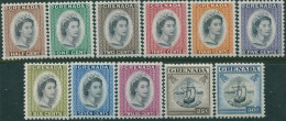 Grenada 1953 SG192-202 QEII And Ships (11) MLH - Grenada (1974-...)