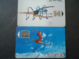 FRANCE USED 2  CARDS   SPORTS GYMNASTIC - “600 Agences”