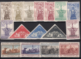 España, 1930 Edifil. 531 / 546, MH - Unused Stamps
