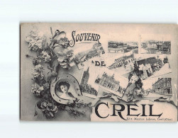 CREIL : Carte Souvenir - état - Creil