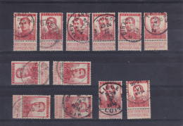 12x Roi Albert I Pellens 10c - 1912 Pellens