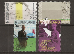 Pays-Bas Netherlands 1971 Panda Borobudur Prince Bernard Etc Set Complete Obl - Usados