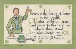 Postcard RA016568 - Ireland Harp Of Erin Go Bragh - Other & Unclassified