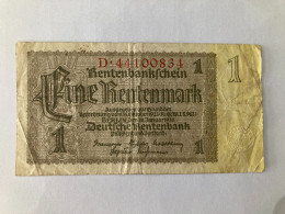 ALLEMAGNE - Billet 1 Mark 1937 - Autres & Non Classés