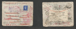 Great Britain - XX. 1941 (2 Sept) Sheerness, Kent - INDIA, Punjab, Muree (Dec 4) Single 2 1/2d Fkd Airmail Item Travelle - ...-1840 Vorläufer