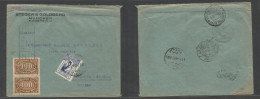 Germany 1921-4. 1923 (31 July) Munich - Turkey, Istambul Via Italy. Inflation 800 Mark Rate Fkd Comercial Envelope Tied  - Other & Unclassified