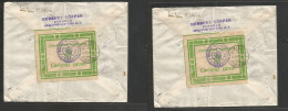 YUGOSLAVIA. 1940 (9 May) Belgrade - Zurich, Switzerland (24 Sept) Express Multifkd Envelope, Reverse Tied Green Transit  - Other & Unclassified