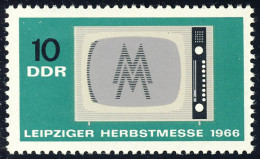 1204 Leipziger Herbstmesse Fernseher 10 Pf ** - Unused Stamps