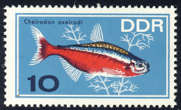 1222 Zierfische Roter Neon 10 Pf ** - Unused Stamps