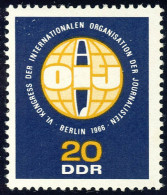 1213 Kongreß OIJ  Abzeichen 20 Pf ** - Unused Stamps