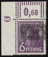 37I DD W OR DZ Bandaufdruck Als Ecke Oben Links DZ 3 Neg. -Haftpunkte BPP-Befund - Mint