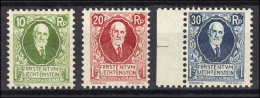 72-74 Fürst Johann II. 85. Geburtstag, 3 Werte, Sauber Postfrisch ** - Unused Stamps