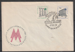 DDR: 1961, FDC Blanko Satzbrief, Mi. Nr. 813-14, Leipziger Früjahrsmesse,  SoStpl. LEIPZIG C1 - Storia Postale