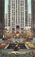 Etats Unis - New York City - Rockfeller Center - The Exquisite Flower Gardens In Front Of The Impressive RCA Building -  - Otros & Sin Clasificación