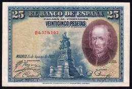 Un Billete De 25 Pesetas De 1928. Calidad MBC+/EBC- - 25 Pesetas